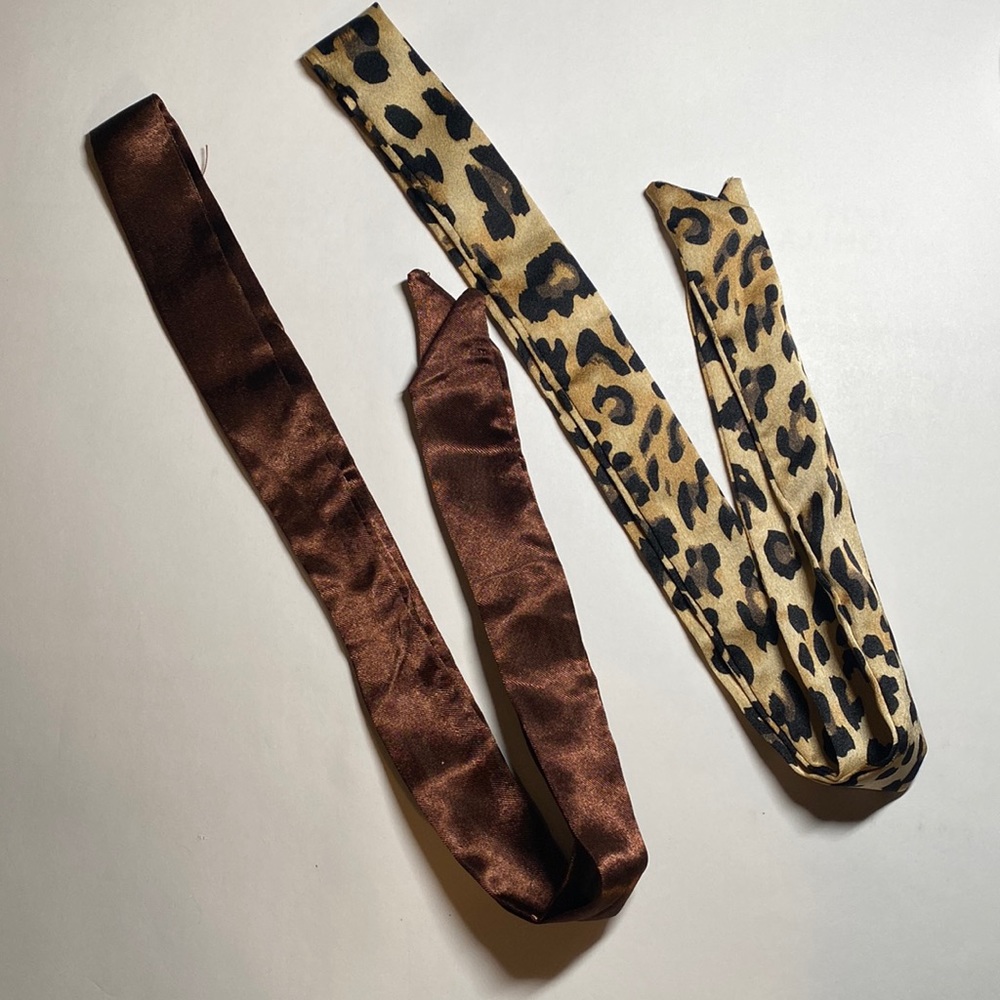 Two Thin Scarves / Hair Bands / Scarves
- #178 / 5 for $70